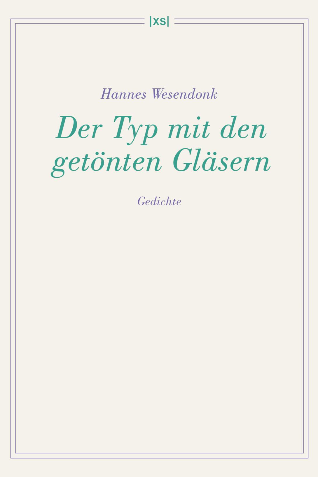 Buchcover Hannes Wesendonk